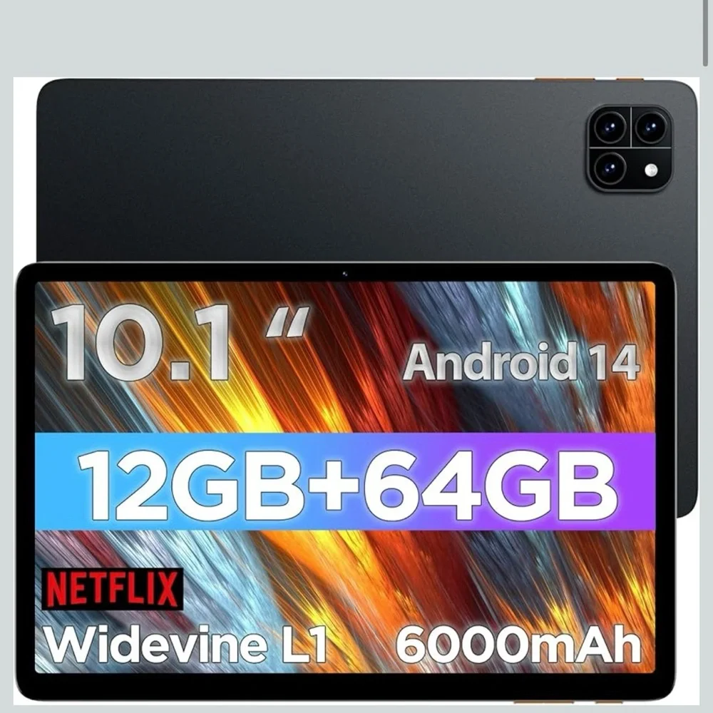 Black Tablet with 10.1